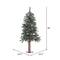 3ft. Pre-Lit Natural Bark Alpine Artificial Christmas Tree, Warm White Dura-Lit® LED Lights